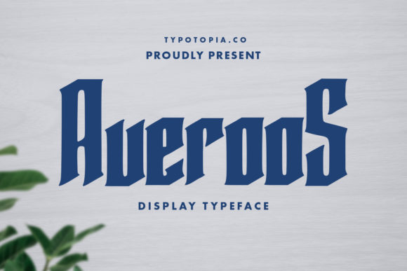 Averoos: A Dramatic Display Font for Memorable Branding