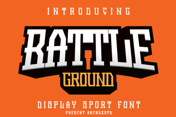 Battleground: A Bold Vintage Display Font