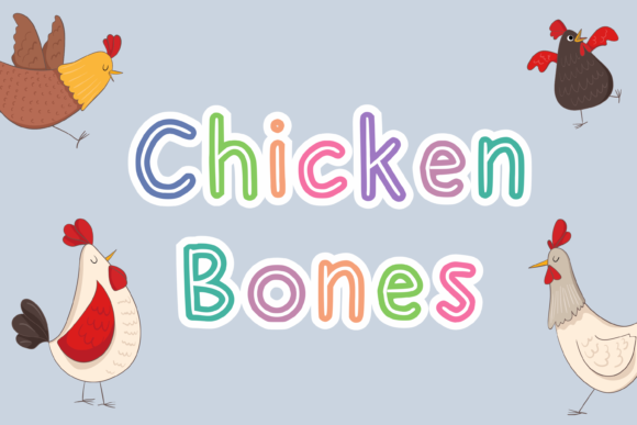 Chicken Bones: A Down-to-Earth Display Font for Makers
