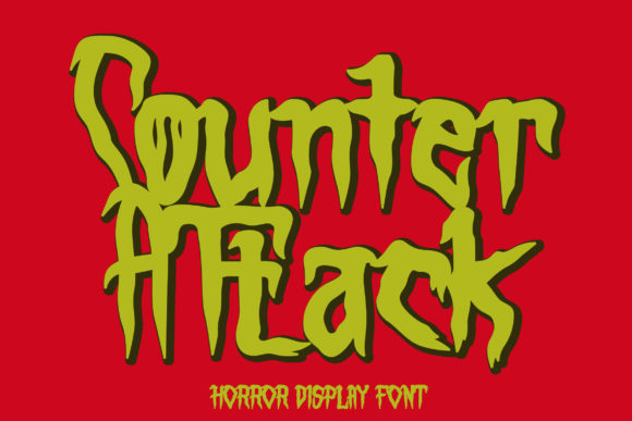 Counter Attack: A Horror Display Font That Commands Attention