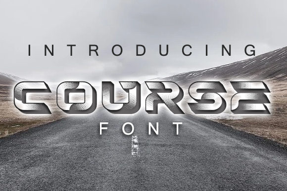 Course: A Bold 3D Display Font That Makes Ideas Stand Out