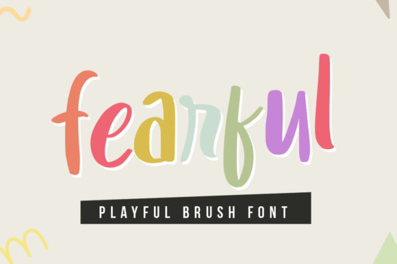 Fearful Font: Playful Display Typeface for Branding