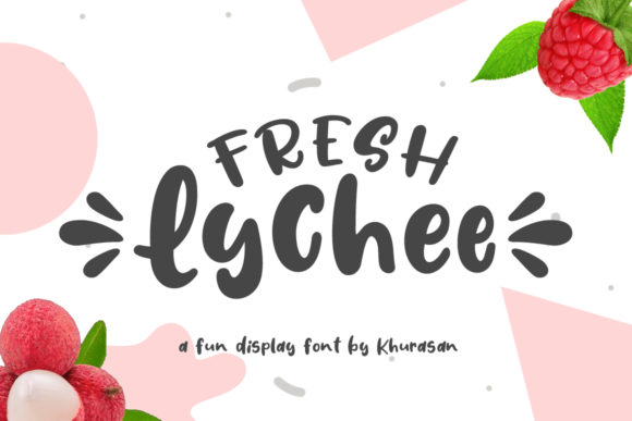 Fresh Lychee: A Display Font That Elevates Marketing Visuals
