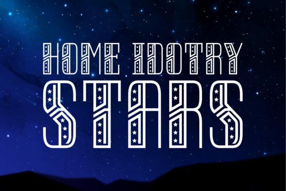 Home Idotry Stars Brings Character to Editorial Type