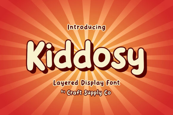Kiddosy: A Playful Display Font for Editorial Warmth