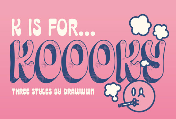 Koooky: A Funky Display Font for Crafters & Handmade Sellers