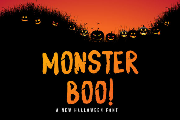 Monster Boo: The Rough Display Font for Handmade Labels & More