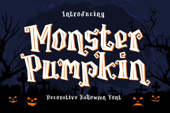 Monster Pumpkin: The Spooky Display Typeface for Editorial Design