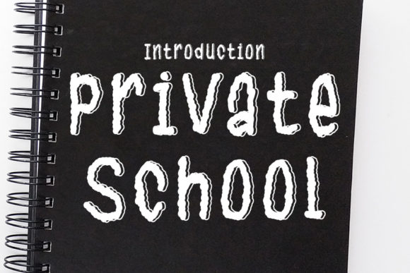 Private School: A Display Font That Makes Handmade Products Shine