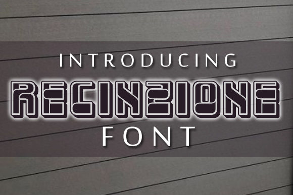 Recinzione: A Bold Display Font for Editorial Projects