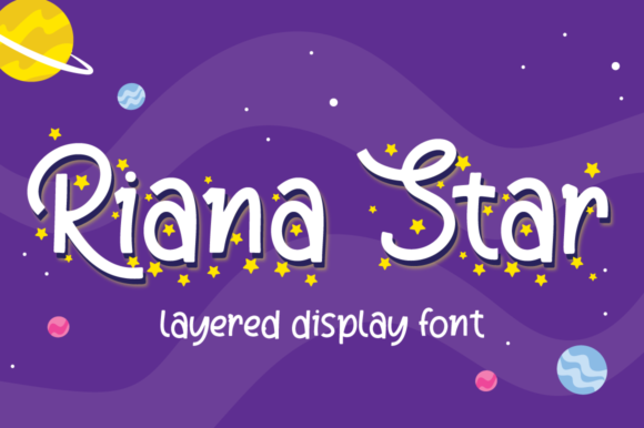 Riana Star: A Joyful Handwritten Display Font for Kids & School Brands