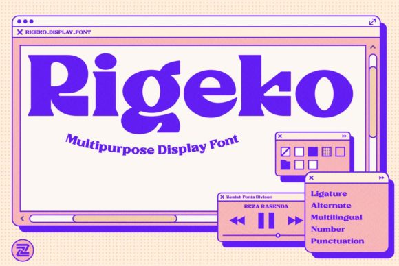 Rigeko: A Bold Display Font for Memorable Branding