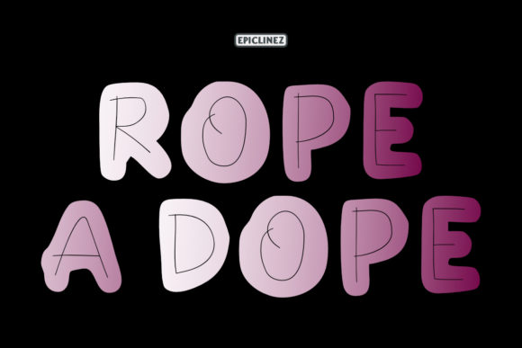 Rope a Dope: A Handwritten Display Font for Digital Creatives