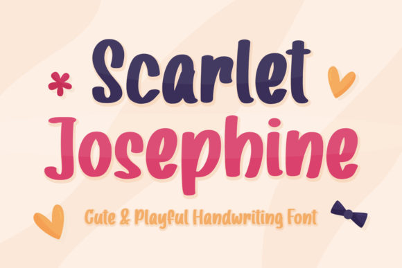 Scarlet Josephine: A Playful Display Font for Crafters