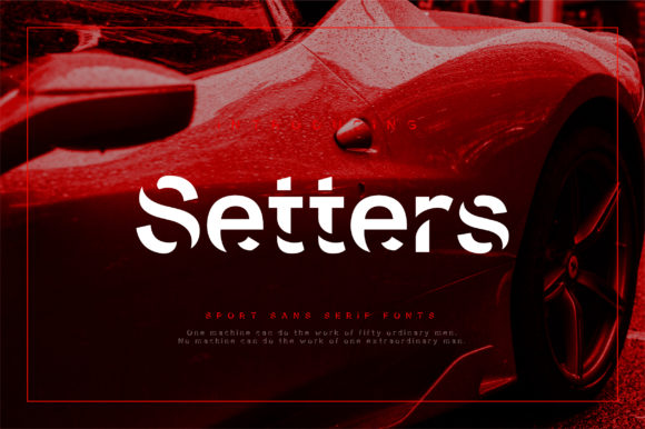 Setters Font: A Bold Display Typeface for Makers