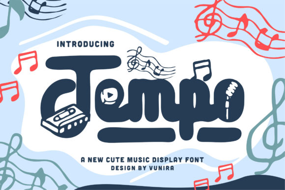 Tempo Font: A Display Typeface for Handmade Creators