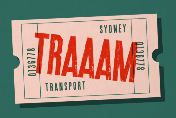 Traaam: A Display Font for Punchy Campaign Visuals
