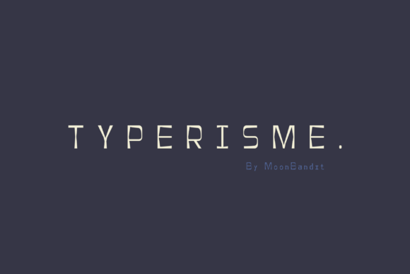 Typerisme: A Vintage Display Font for Craft Creators