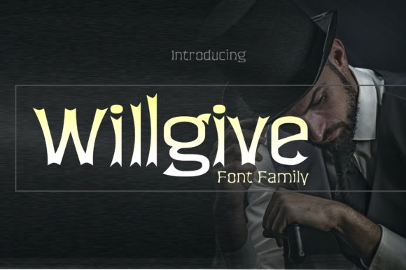 Willgive Font: Spooky-Cute Display Typeface for Business