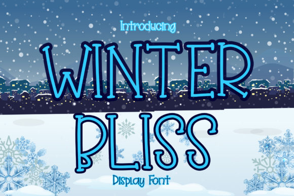 Winter Bliss: A Quirky Display Font for Seasonal Branding